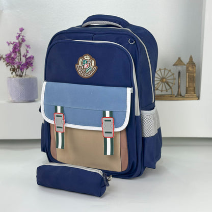 Sac à Dos pour Enfants avec Trousse Assortie KBAG Bleu Nuit V2 – حقيبة ظهر مدرسية للأطفال مع مقلمة أزرق ليلي تنزوت
