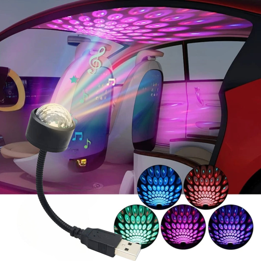 Mini lampe USB DJ pour voiture lumières RGB - تنزوت