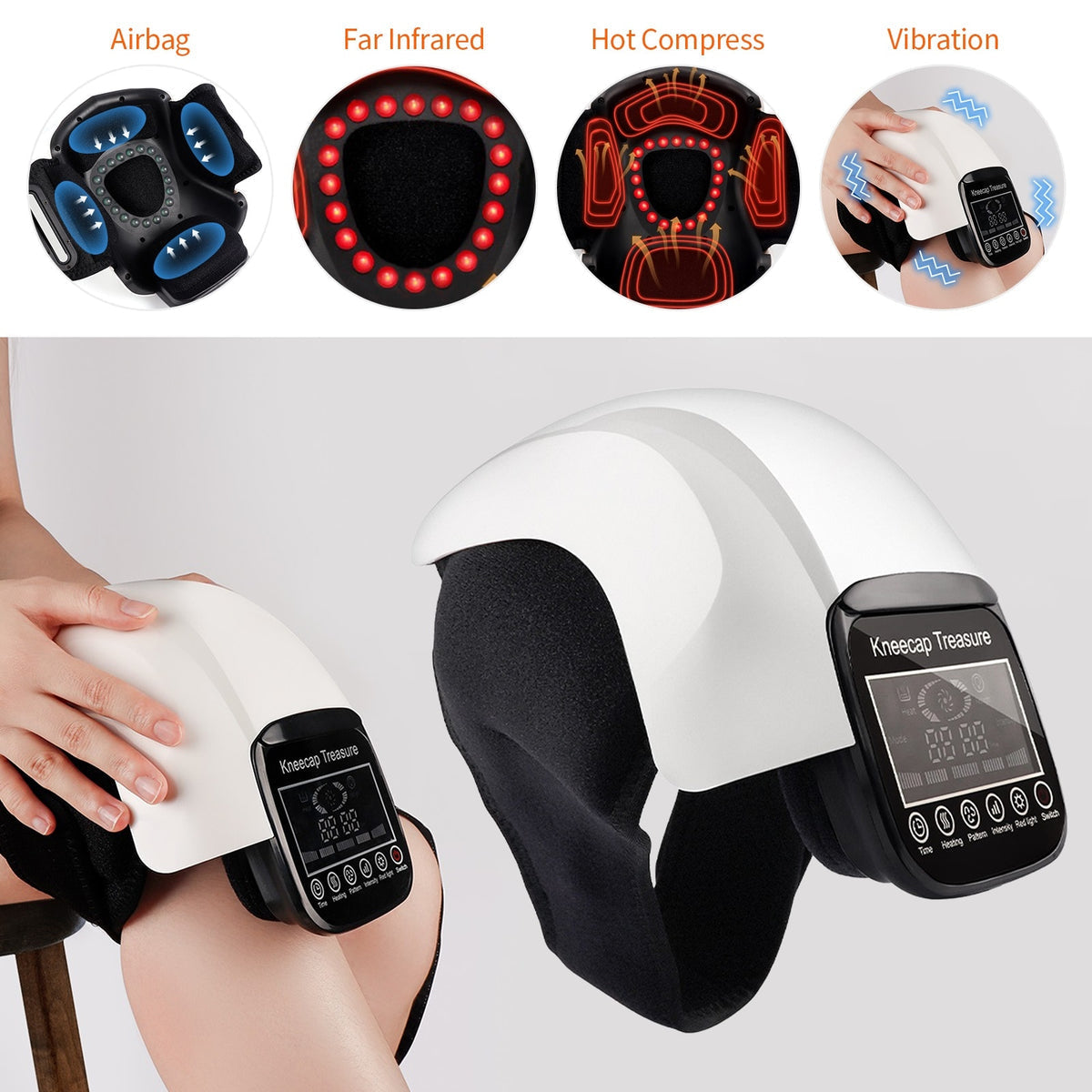 Masseur de genou Intelligent Chauffage électrique - تنزوت