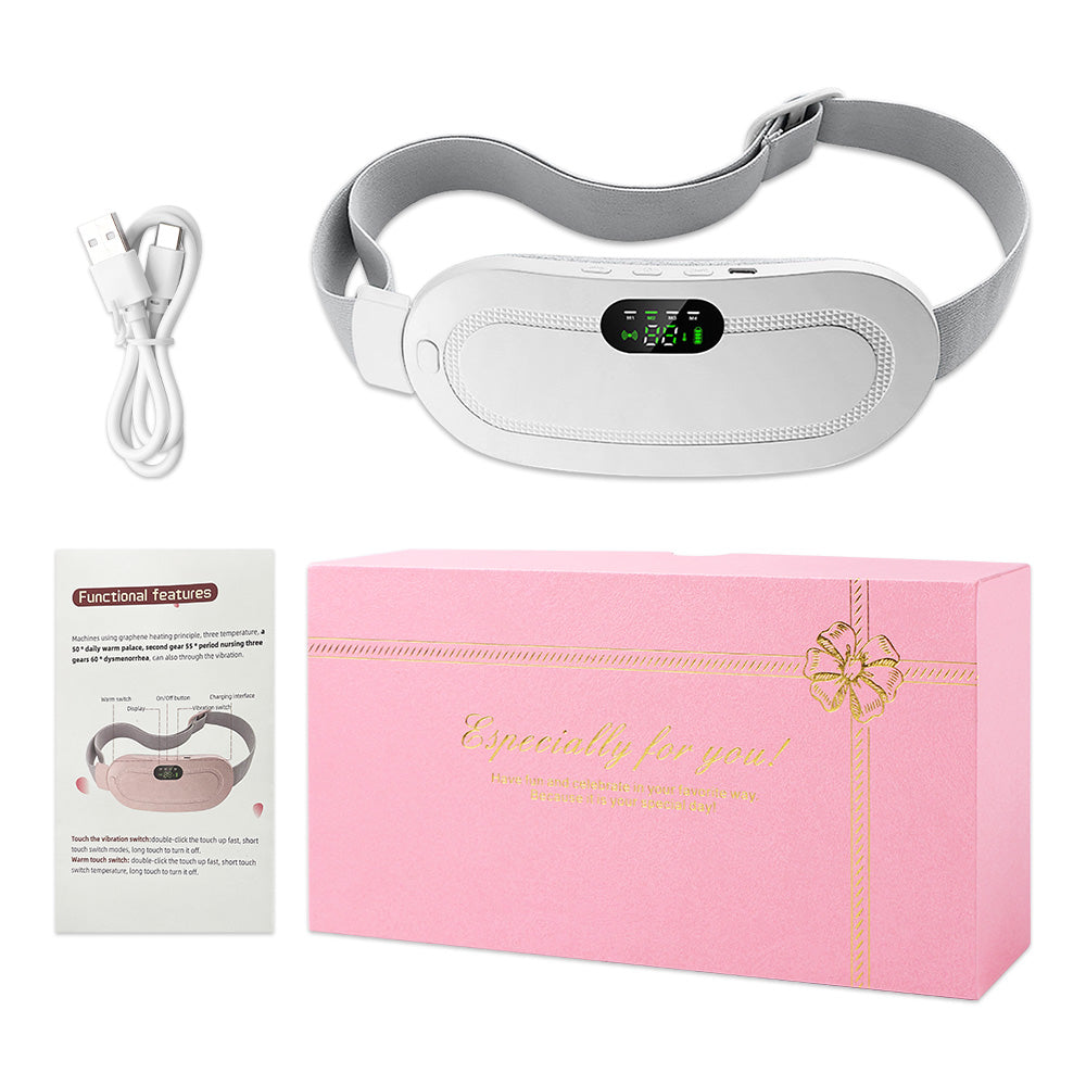 Coussin chauffant Portable menstruel pour soulagement de la douleur femme حزام هزاز ساخن لتسكين آلام الدورة الشهرية تنزوت