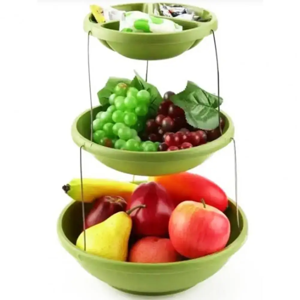 Bol torsadé pliable à 3 niveaux pour les trempettes et les bonbons تنزوت
