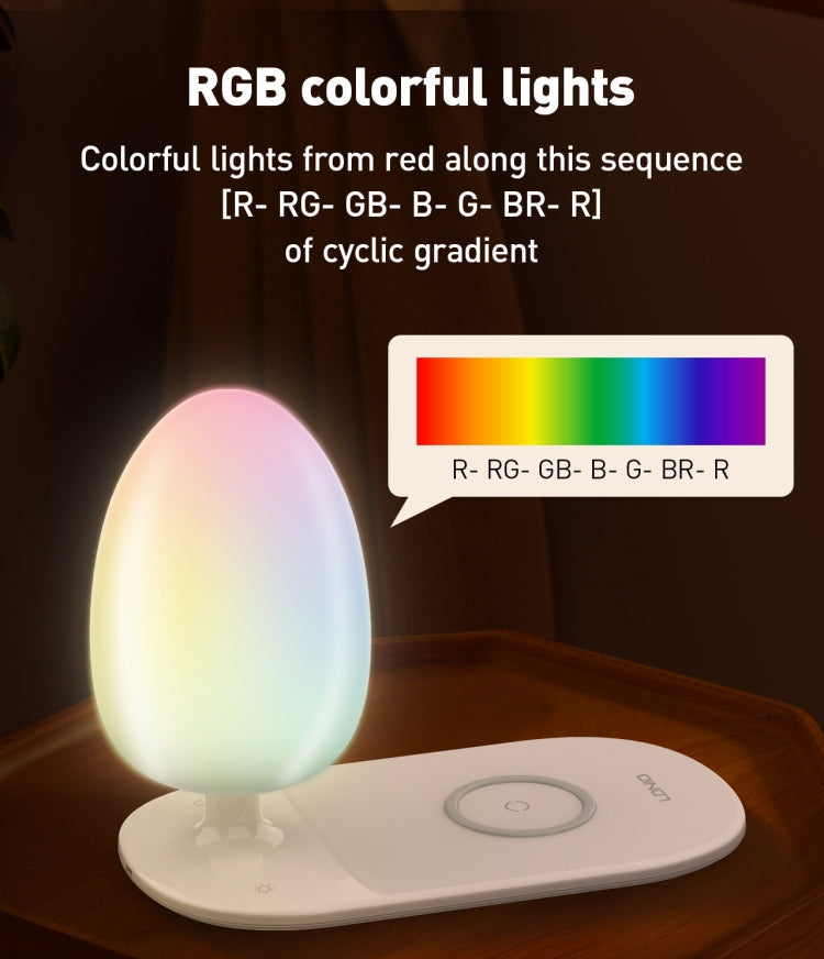 Veilleuse à luminosité réglable, chargeur de téléphone sans fil LDNIO Y3 - تنزوت