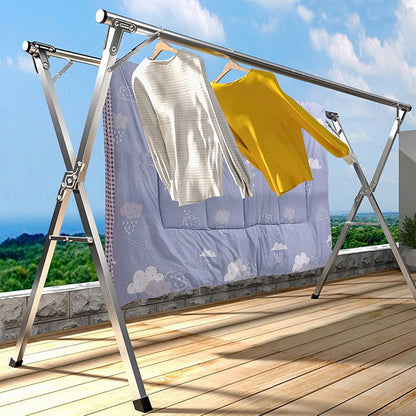 Séchoir à linge rétractable pour économiser de l’espace en acier inoxydable – علاقة ملابس الغسيل - تنزوت