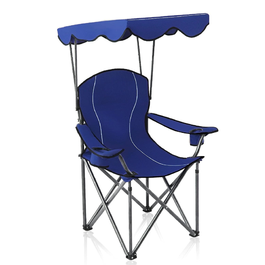Chaise Longue Pliable Avec Porte Goblet Et Ombrelle تنزوت