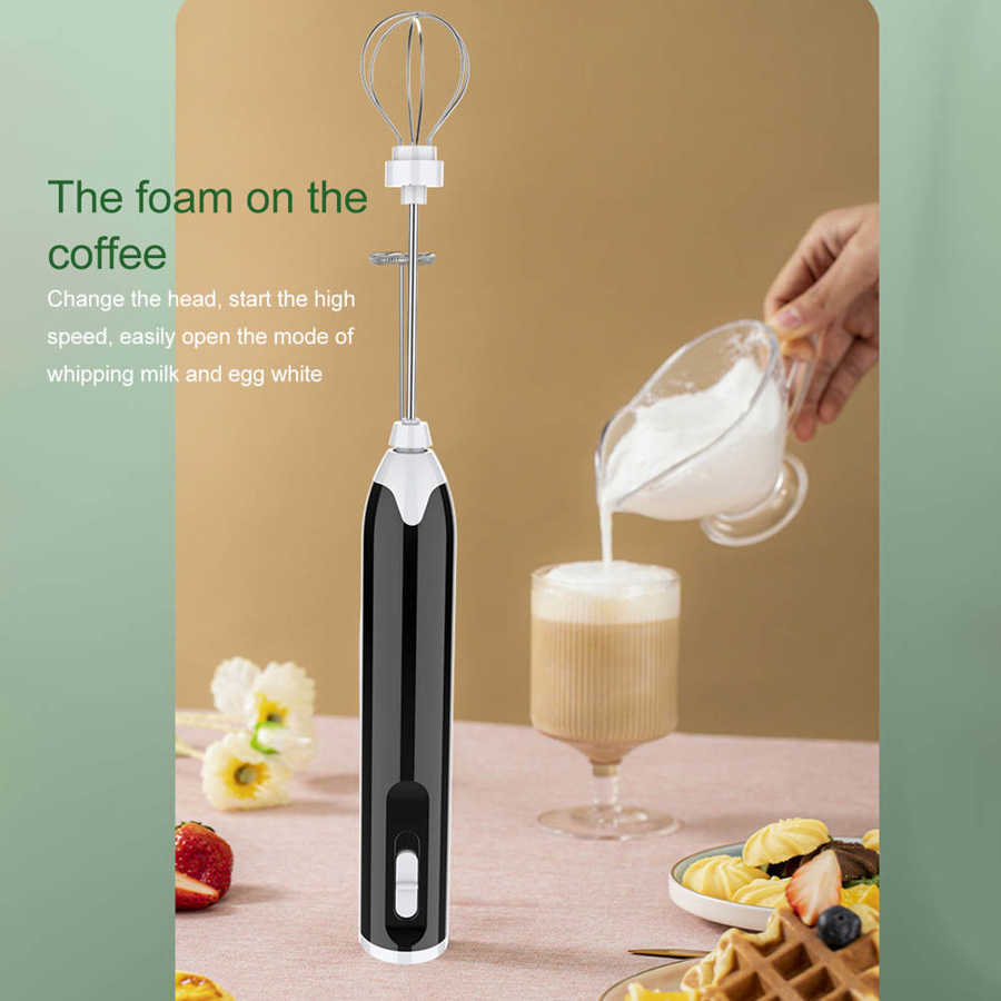 Milk shake et batteur à oeufs électrique USB Rechargeable تنزوت
