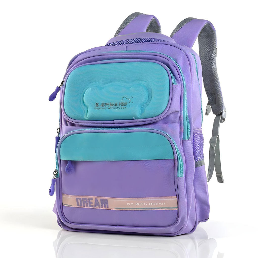 Sac à Dos Scolaire Orthopédique pour Enfants X-SHUAIQI Mauve – محفظة مدرسية للأطفال بنفسجي تنزوت