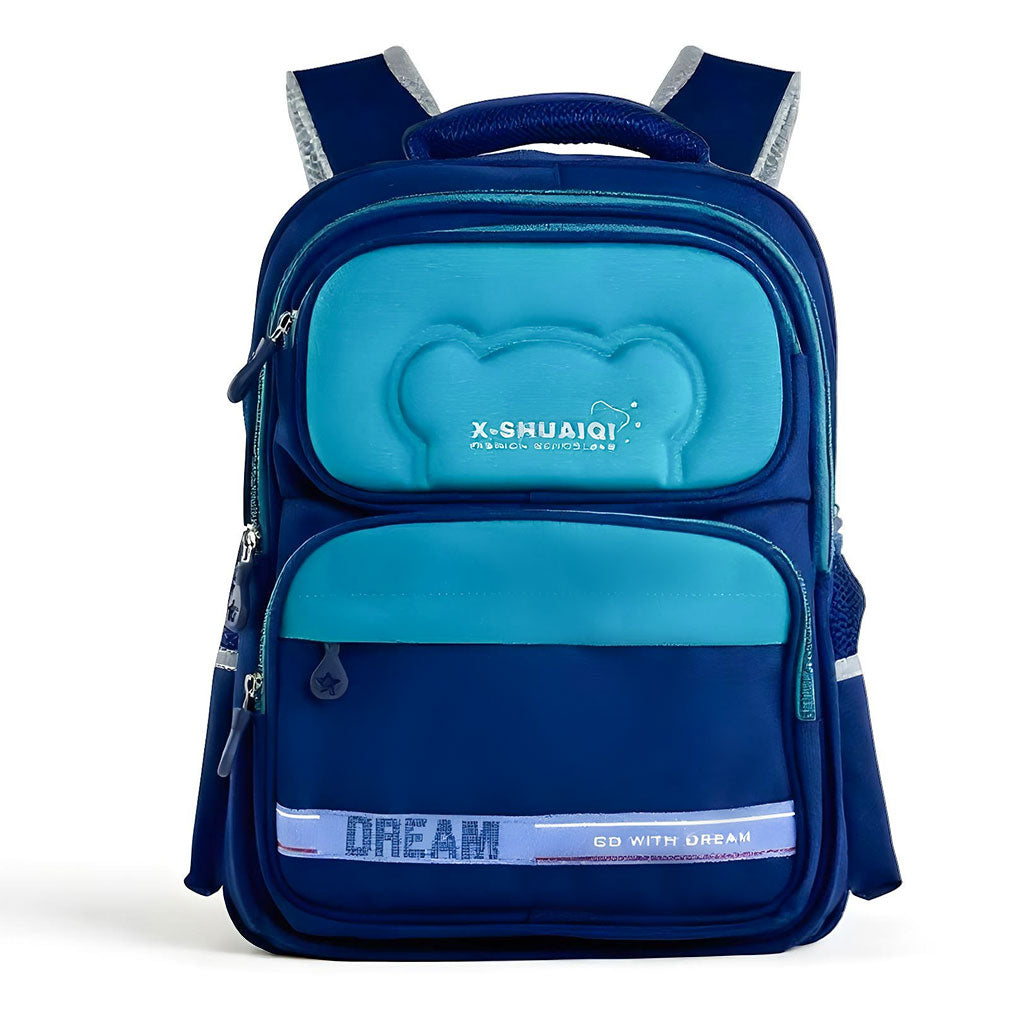Sac à Dos Scolaire Orthopédique pour Enfants X-SHUAIQI Bleu Ciel – محفظة مدرسية للأطفال أزرق فاتح تنزوت