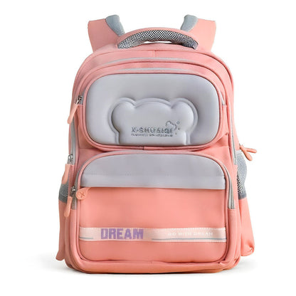 Sac à Dos Scolaire Orthopédique pour Enfants X-SHUAIQI Rose – محفظة مدرسية للأطفال وردي تنزوت