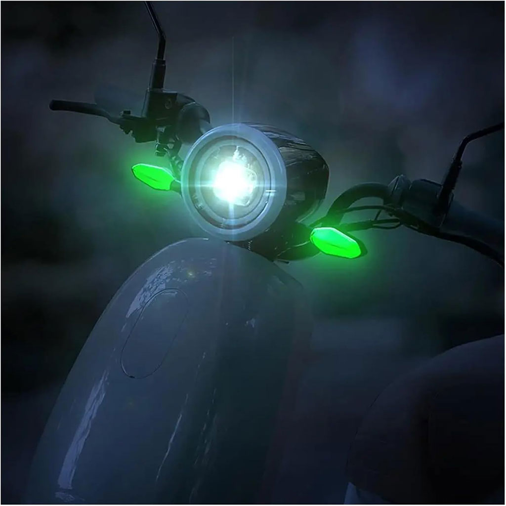 Clignotants LED pour moto avec Projection couleur et 27 modes de Signal – إشارة دراجات نارية ملونة تنزوت