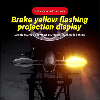 Clignotants LED pour moto avec Projection couleur et 27 modes de Signal – إشارة دراجات نارية ملونة تنزوت