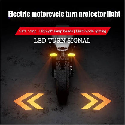 Clignotants LED pour moto avec Projection couleur et 27 modes de Signal – إشارة دراجات نارية ملونة تنزوت
