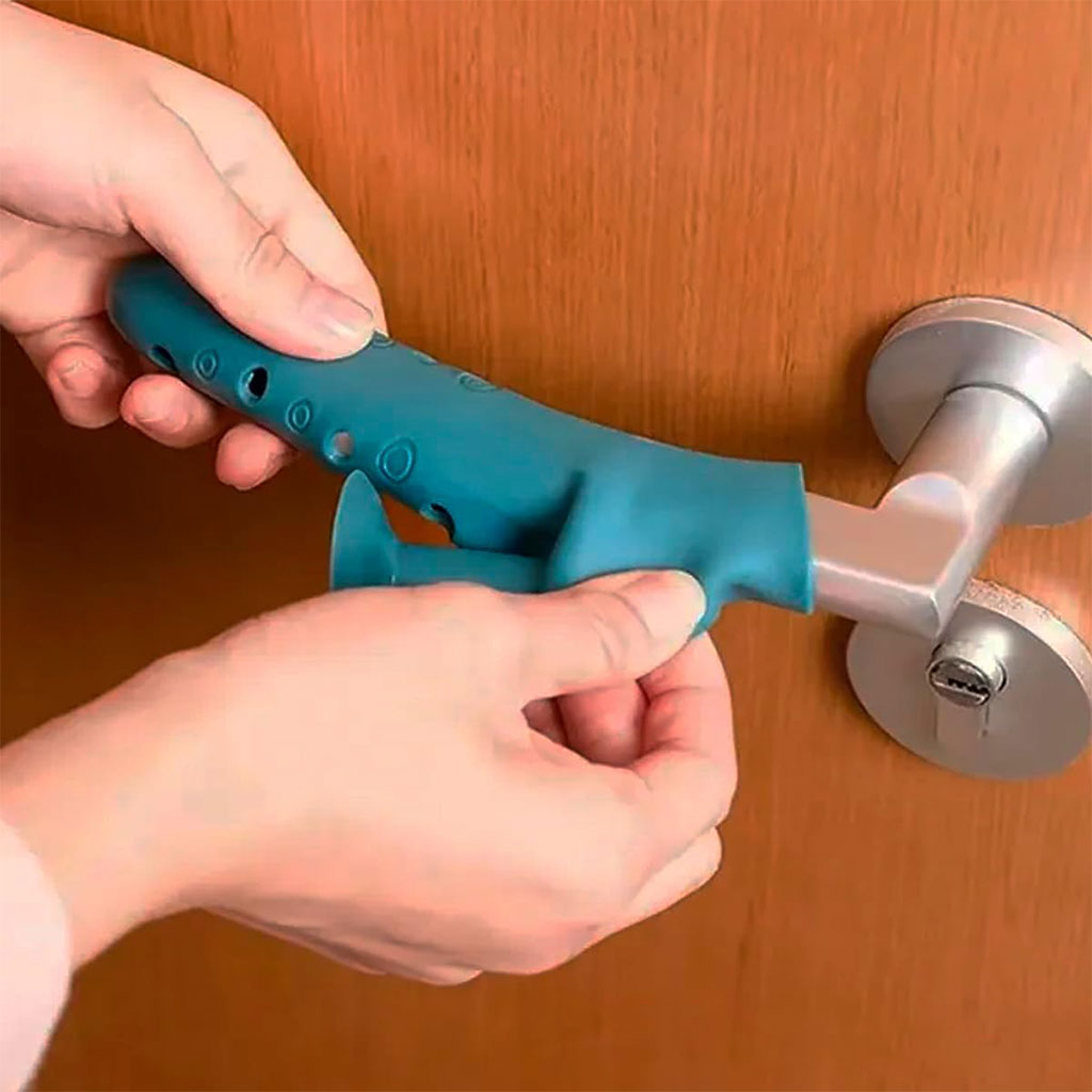 Poignée de porte en silicone avec ventouse pour absorber le choc 1Pcs – مقبض من سيليكون لحماية الحائط تنزوت