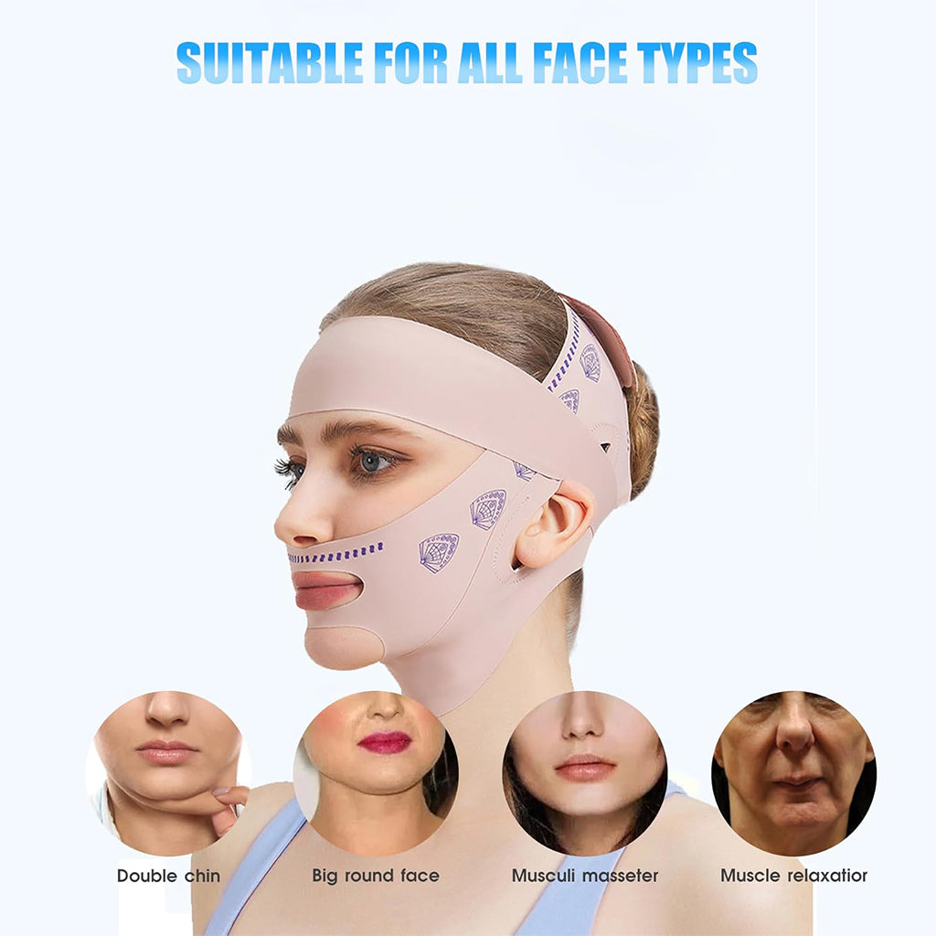 SIBOTE Masque de Lifting Facial Anti-Relâchement pour Visage et Menton – قناع شد الوجه تنزوت