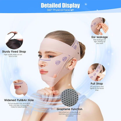 SIBOTE Masque de Lifting Facial Anti-Relâchement pour Visage et Menton – قناع شد الوجه تنزوت