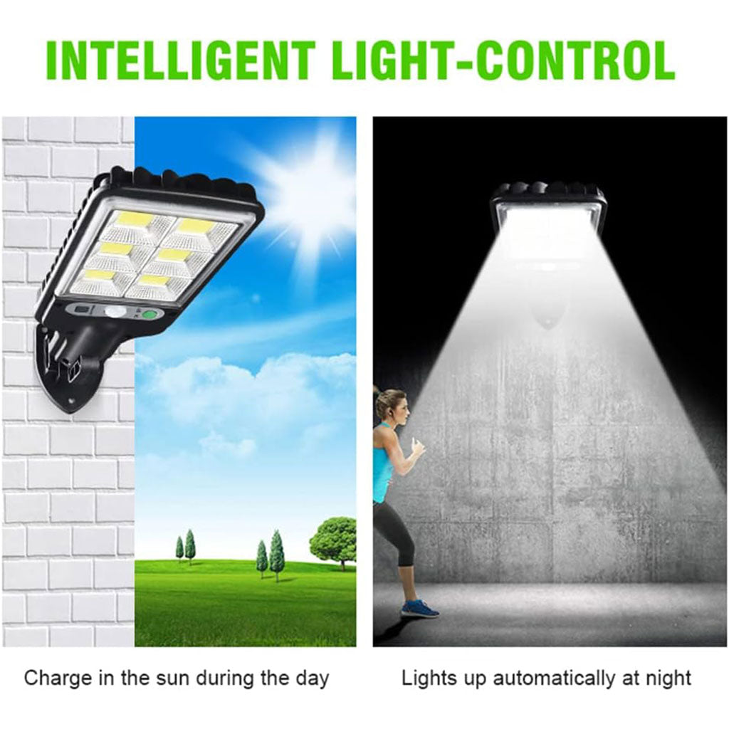 Lampadaires solaires à LED d’extérieur avec détecteur de mouvements – مصباح خارجي يعمل بالطاقة الشمسية تنزوت