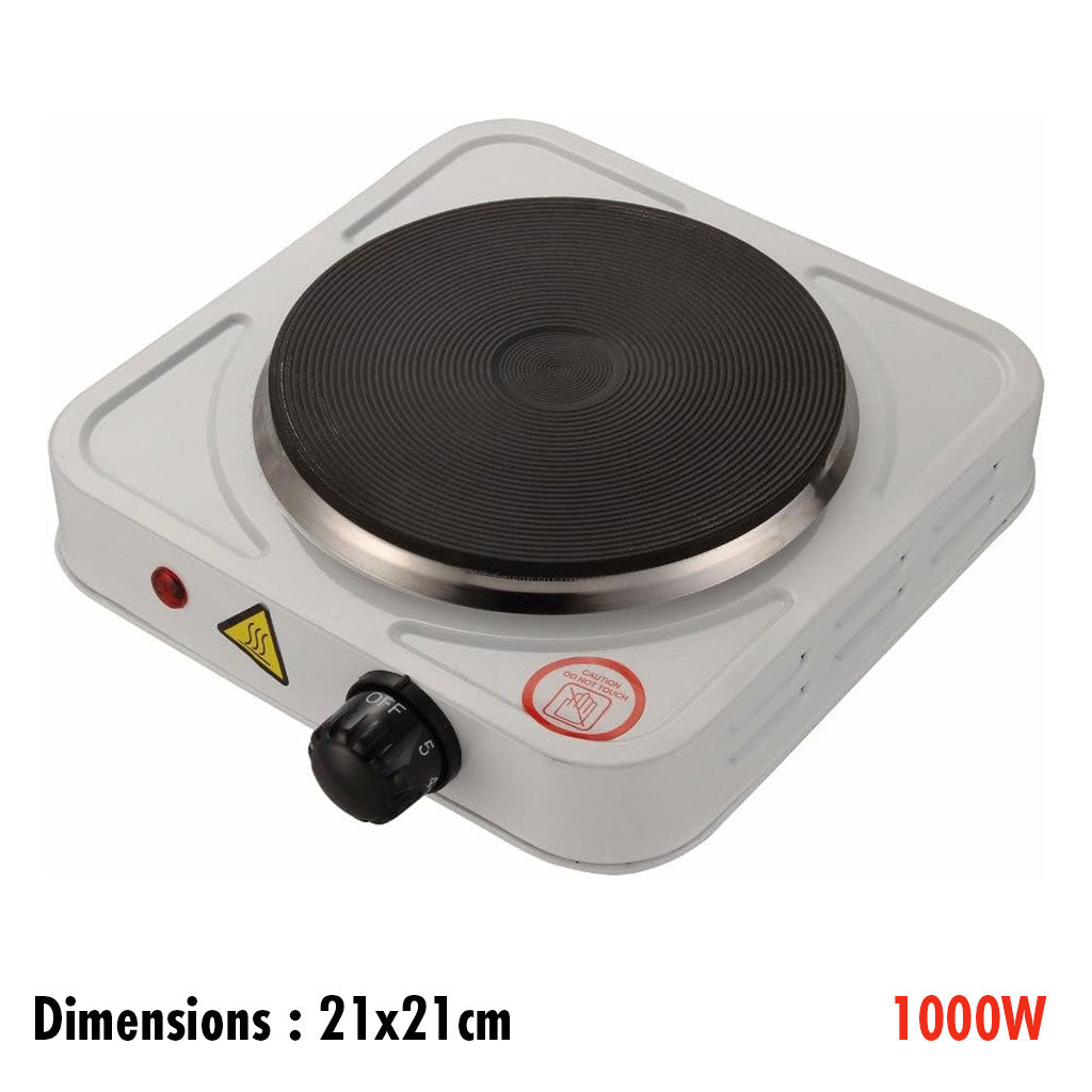Cuiseur électrique avec plaque en fonte 1000W Température Réglable – لوحة طبخ كهربائية - تنزوت