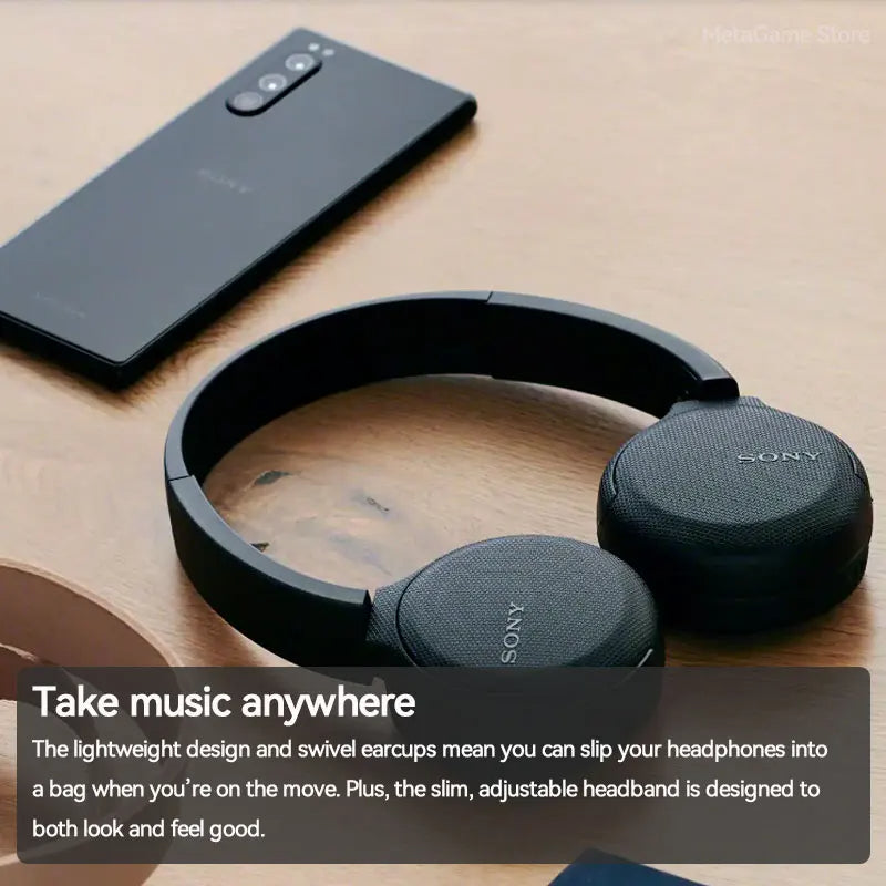 Sony Casque Bluetooth Original sans fil assistant vocal intégré, charge rapide, autonomie jusqu'à 35 heures WH-CH510 - تنزوت