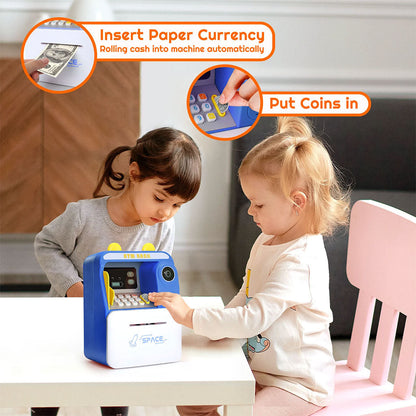 Tirelire avec carte bancaire personnelle pour enfants – حصالة أموال للأطفال تنزوت
