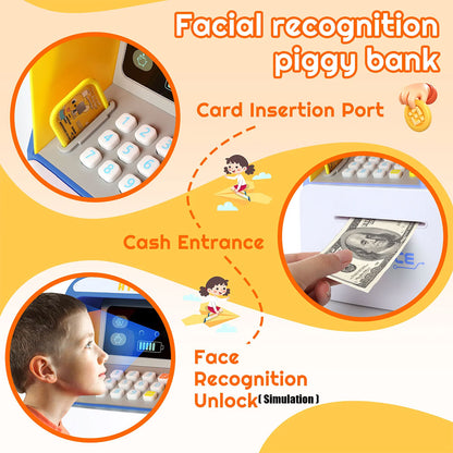 Tirelire avec carte bancaire personnelle pour enfants – حصالة أموال للأطفال تنزوت