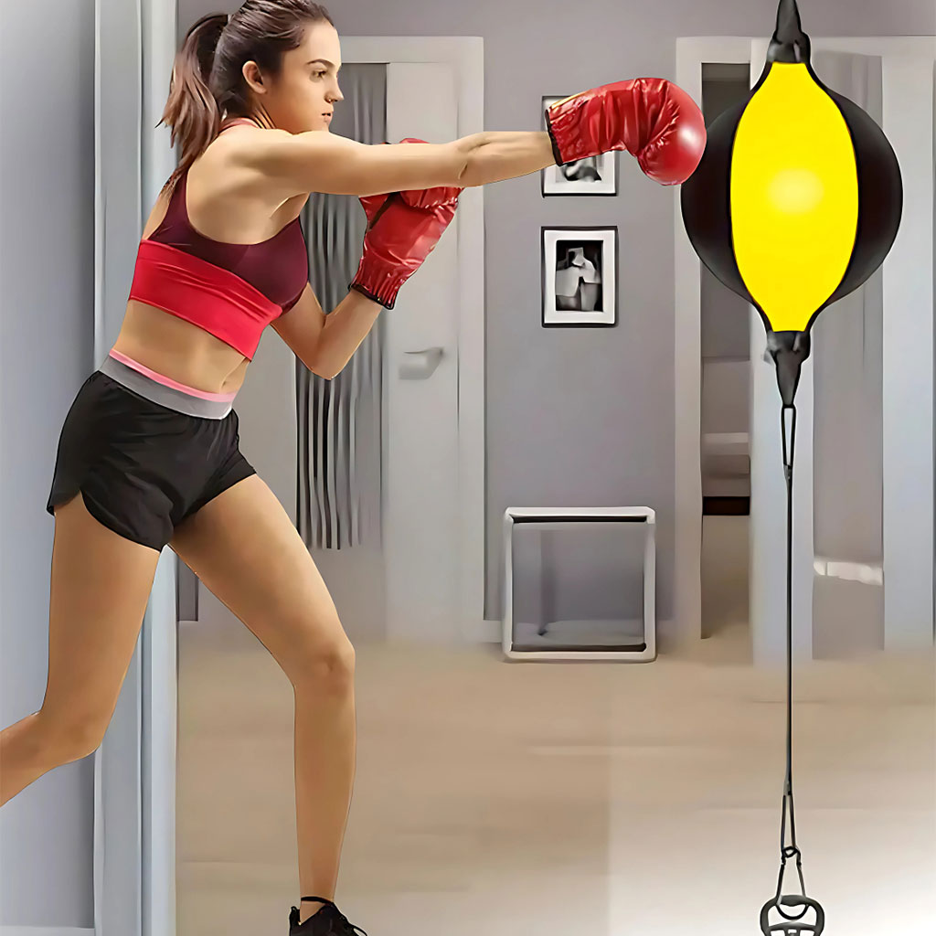 Ensemble Sac de Boxe Speed Bag SET 6Pcs pour l’entrainement à domicile – طقم كرة البوكس قابلة للإرتداد - تنزوت