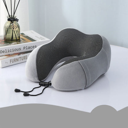 Kit de voyage 3in1 Oreiller en mousse à mémoire de forme en forme de U avec Bouchon d’oreille et Bandeau Yeux تنزوت