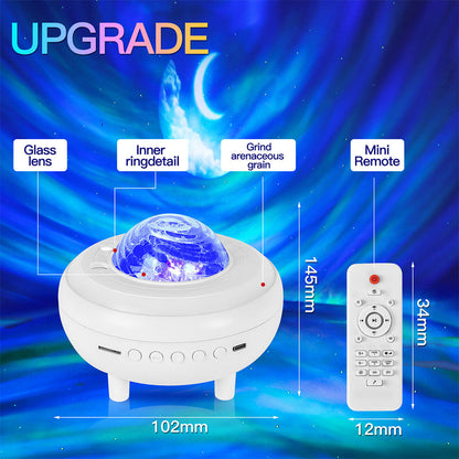 Enceinte Bluetooth et Projecteur de Galaxie 2en1 avec Effet NEBULA- مكبر صوت بلوتوث تنزوت