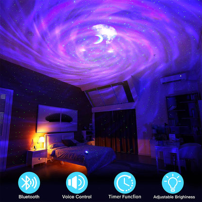 Enceinte Bluetooth et Projecteur de Galaxie 2en1 avec Effet NEBULA- مكبر صوت بلوتوث تنزوت