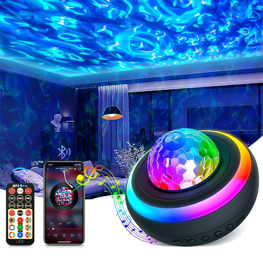 Enceinte Bluetooth et Projecteur de Galaxie 2en1 avec Effet NEBULA- مكبر صوت بلوتوث تنزوت