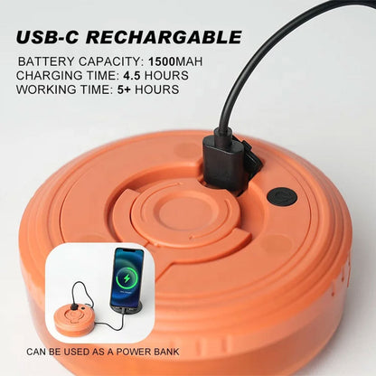 Lumière de camping LED multifonctionnelle, chargeur USB, chaîne d'atmosphère colorée تنزوت