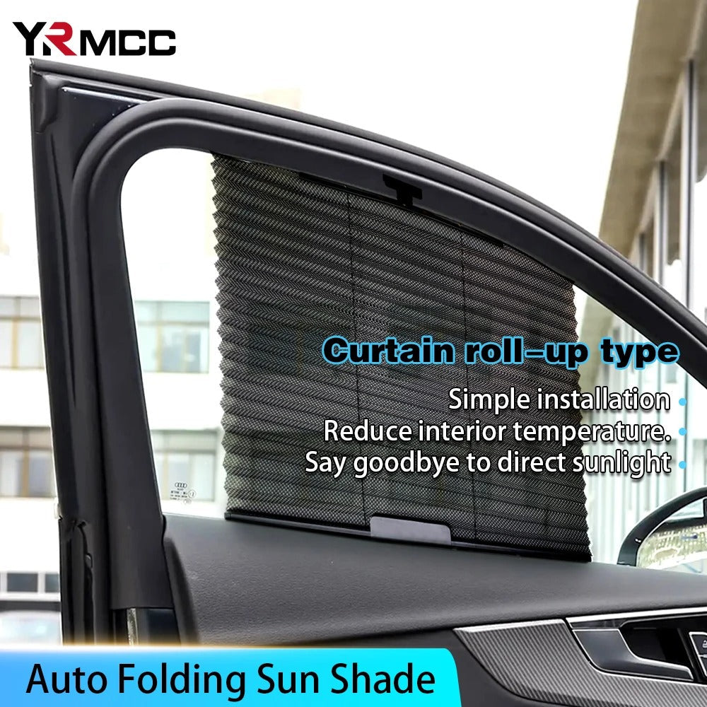 Rideau pare-soleil rétractable pour vitres de voiture – واقي الشمس في السيارة