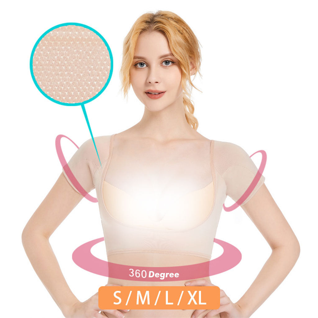 Coussinets de sudation en forme de t-shirt Réutilisables et lavables Pour les aisselles تنزوت
