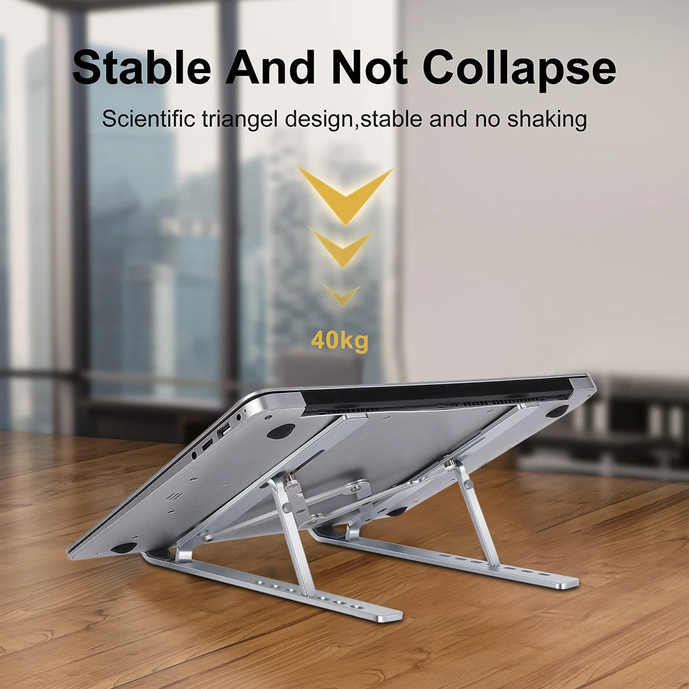 Support pliable réglable en Aluminium pour ordinateur Portable تنزوت