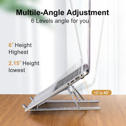 Support pliable réglable en Aluminium pour ordinateur Portable تنزوت
