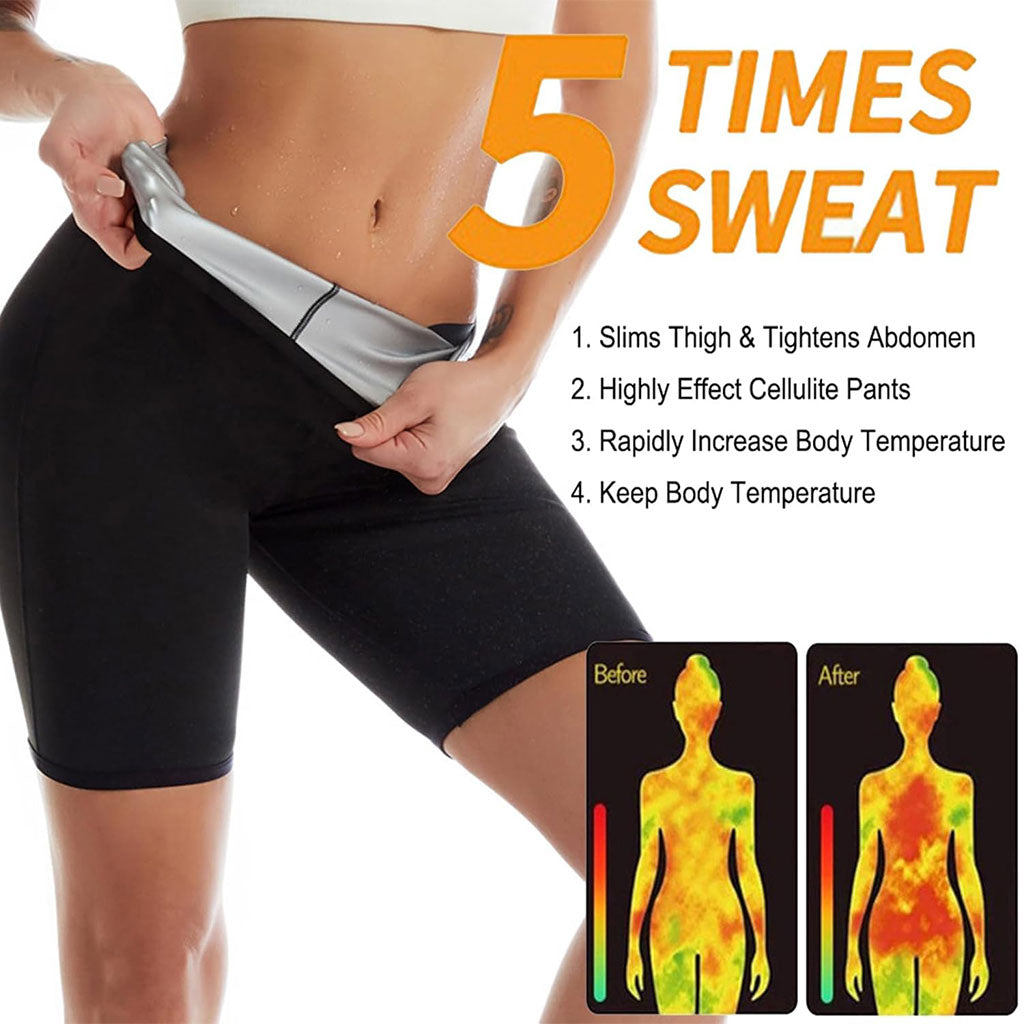 Leggings Sauna d’entraînement Taille Haute pour Femmes – شورت تعرق للنساء تنزوت