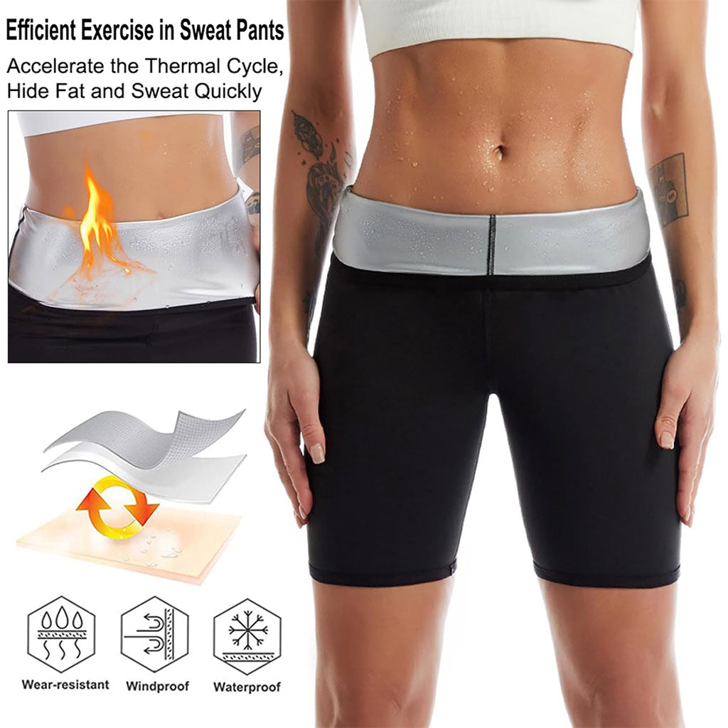 Leggings Sauna d’entraînement Taille Haute pour Femmes – شورت تعرق للنساء تنزوت