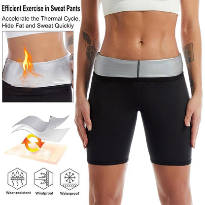 Leggings Sauna d’entraînement Taille Haute pour Femmes – شورت تعرق للنساء تنزوت
