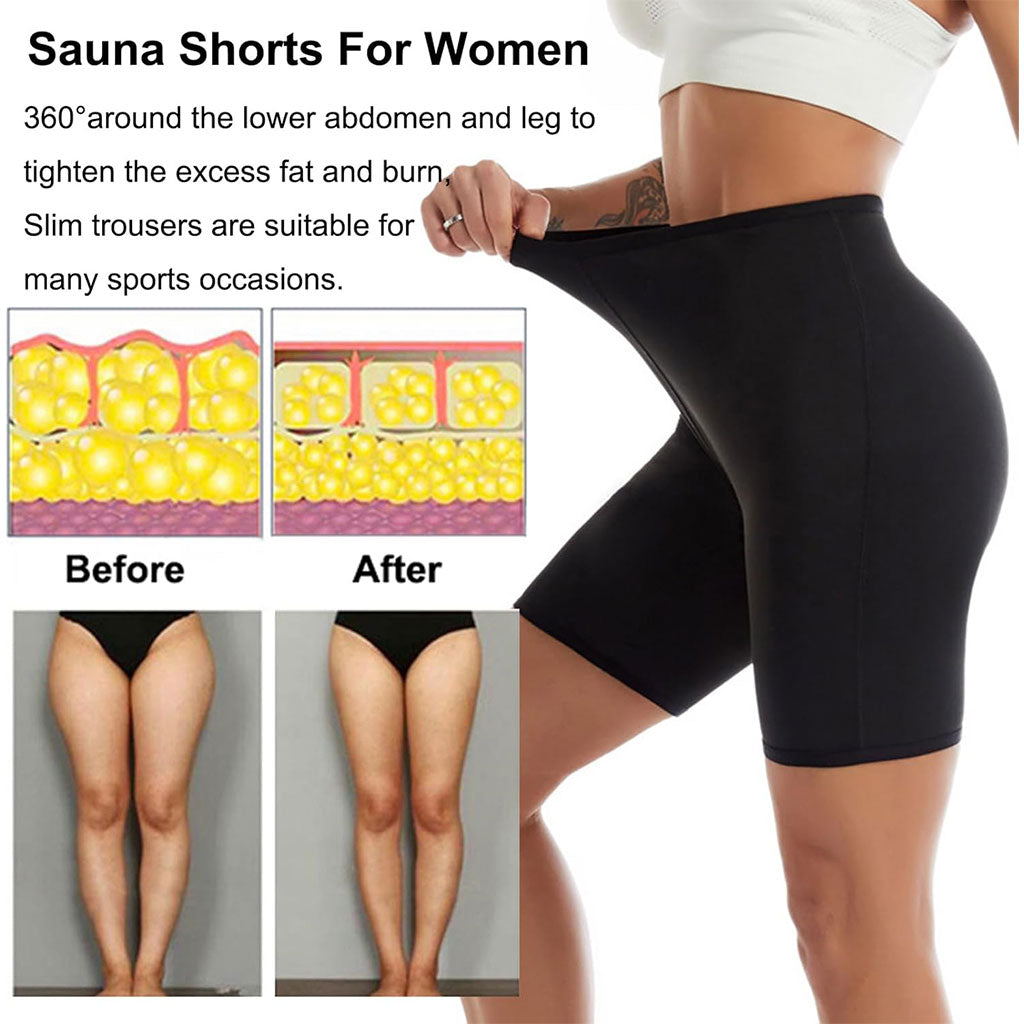 Leggings Sauna d’entraînement Taille Haute pour Femmes – شورت تعرق للنساء تنزوت