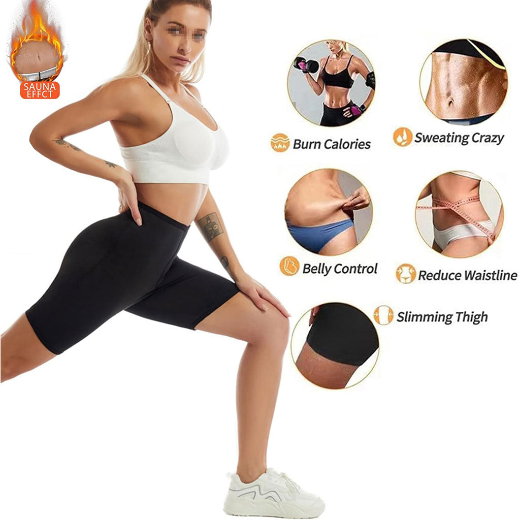 Leggings Sauna d’entraînement Taille Haute pour Femmes – شورت تعرق للنساء تنزوت