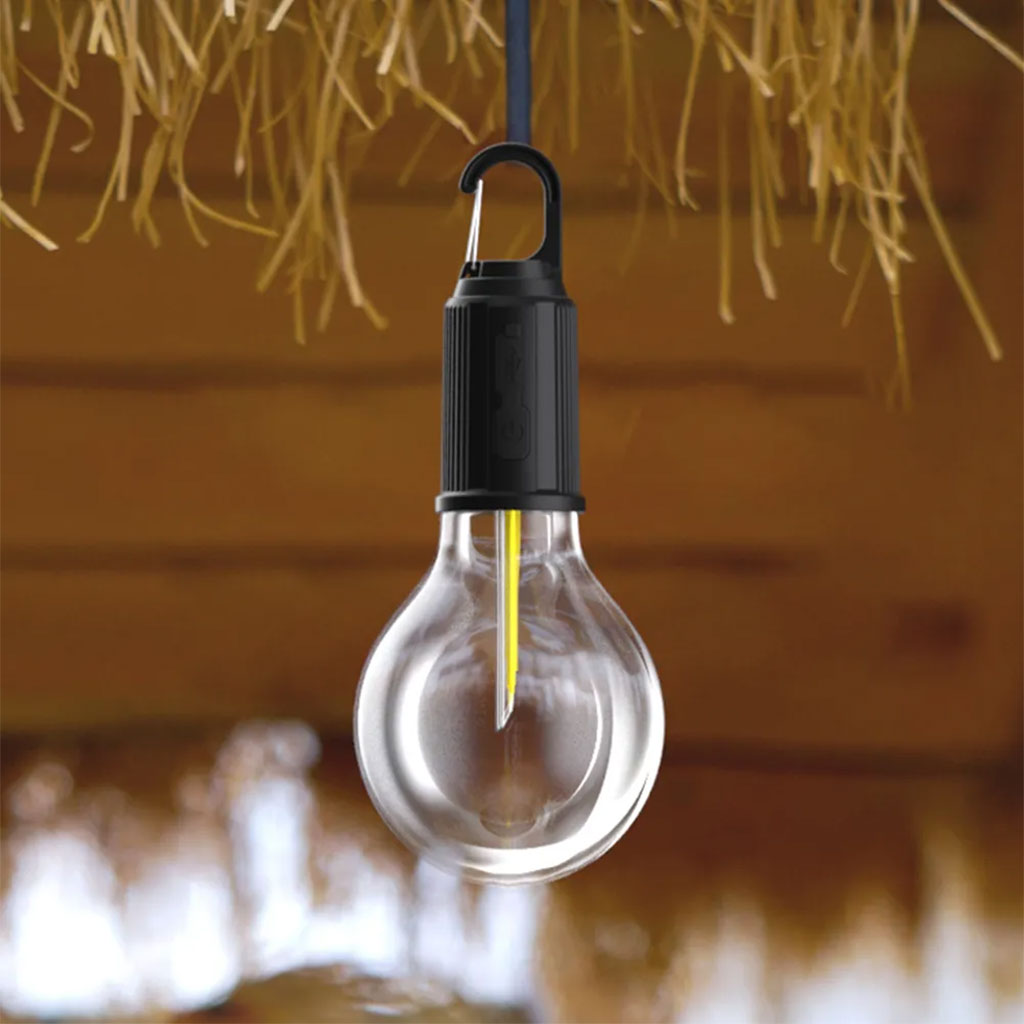 Lampe de Camping Solaire étanche et Rechargeable 3 modes d’éclairage T01-B – مصباح محمول بالطاقة الشمسية تنزوت
