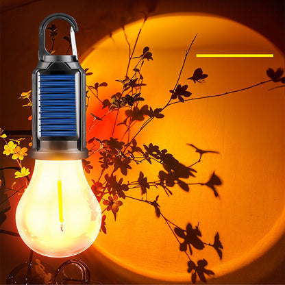 Lampe de Camping Solaire étanche et Rechargeable 3 modes d’éclairage T01-B – مصباح محمول بالطاقة الشمسية تنزوت