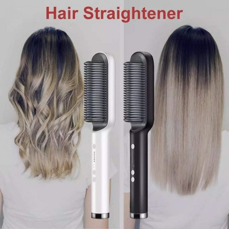 Brosse à cheveux chauffante en céramique 6 niveaux de chaleur 360° – Lisseur HQT-909B تنزوت