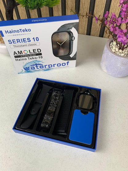 Smart-Watch-tanche-HainoTeko-10-avec-3-bracelets-de-luxe-en-acier-inoxydable-et-silicone-ساعة-ذكية-أصلية.png