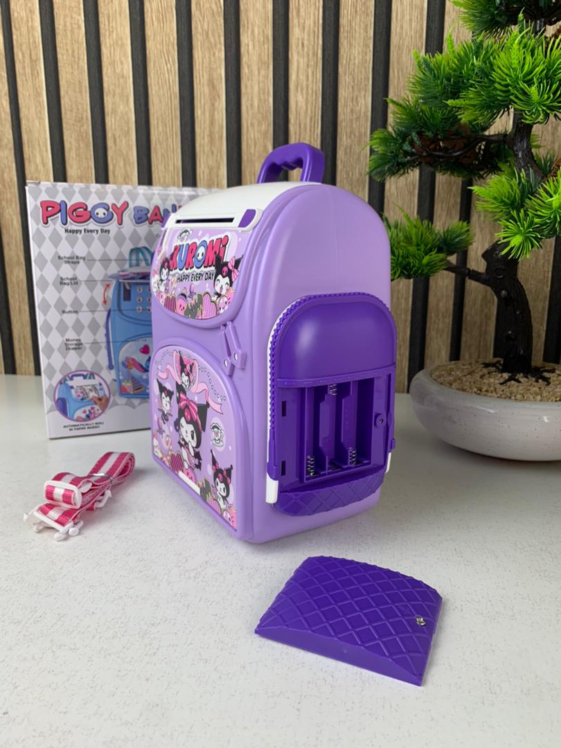 Tirelire Intelligente pour Enfants en forme de sac à dos Avec verrouillage par empreinte digitale – حصالة النقود الذكية على شكل حقيبة ظهر عصرية تجمع بين المرح والأمان - تنزوت