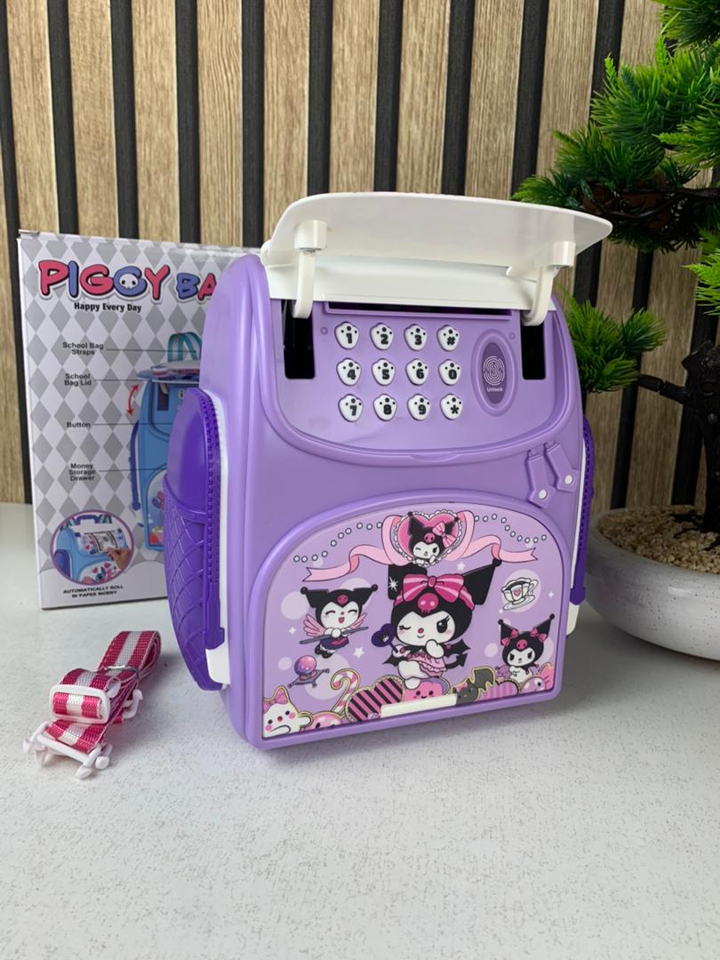 Tirelire Intelligente pour Enfants en forme de sac à dos Avec verrouillage par empreinte digitale – حصالة النقود الذكية على شكل حقيبة ظهر عصرية تجمع بين المرح والأمان - تنزوت