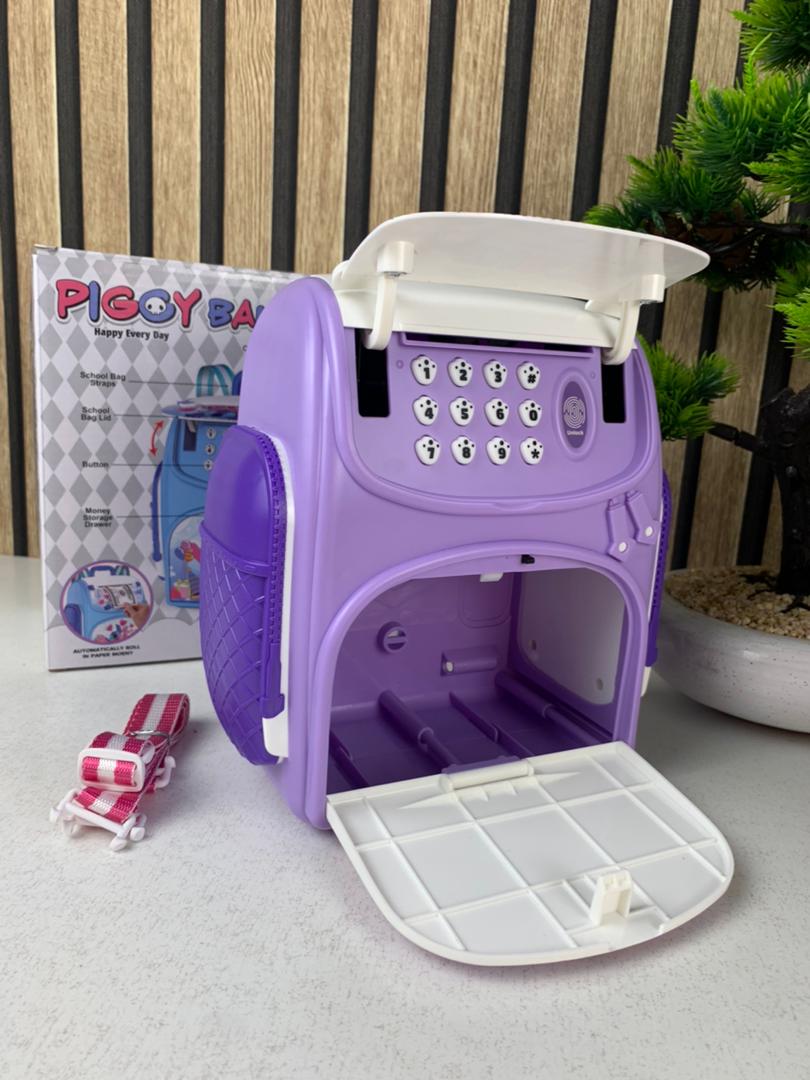 Tirelire Intelligente pour Enfants en forme de sac à dos Avec verrouillage par empreinte digitale – حصالة النقود الذكية على شكل حقيبة ظهر عصرية تجمع بين المرح والأمان - تنزوت