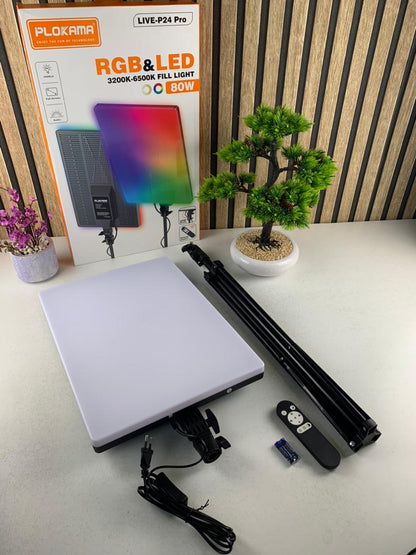 RGB-Panel-et-LED-Fill-Light-RGB-80W-PLOKAMA-LIVE-P24-Pro-لوحة-إضاءة-إحترافية.png