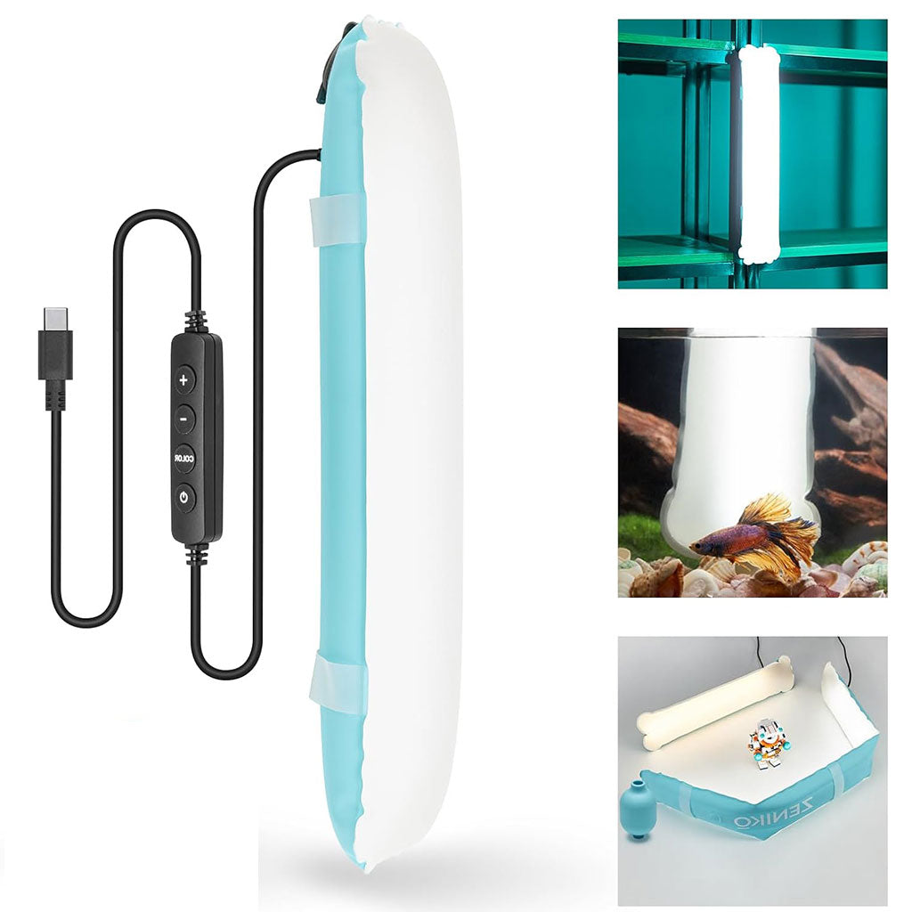 Tube LED Lumineux Gonflable 3000K-6500K facile à ranger – مصباح قابل للنفخ تنزوت