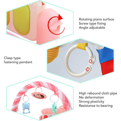 Tapis d’Éveil Doux et Coloré pour bébé Avec Piano – بساط ألعاب للأطفال تنزوت