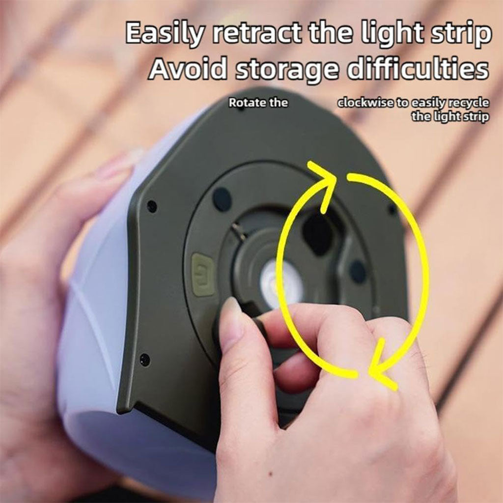 Guirlande lumineuse LED en forme de tente portable rechargeable pour camping – مصباح تخييم على شكل خيمة تنزوت