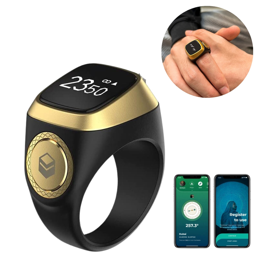 طقم العبادة ZIKR RING + TAPIS SULTAN + FANOUS GOLD